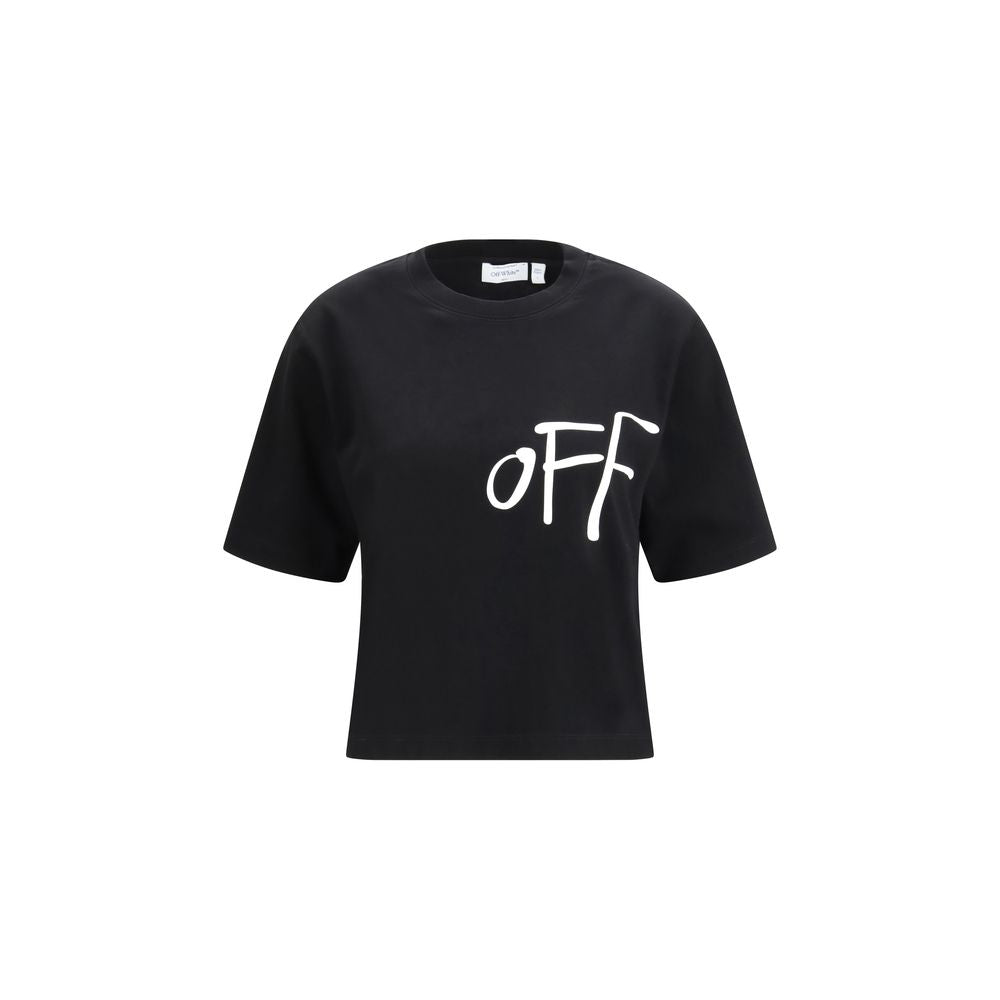 Off-White Black Cotton T-Shirt