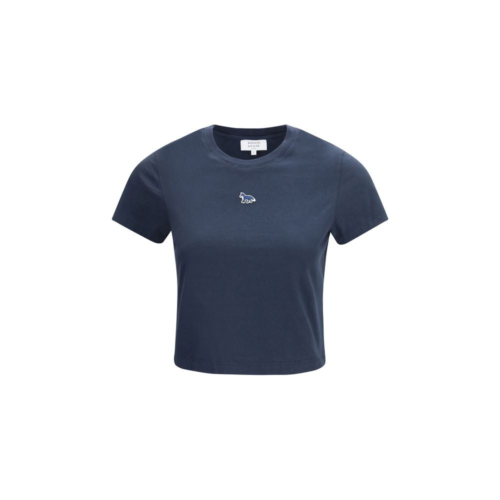 Maison Kitsuné Blue Cotton T-Shirt