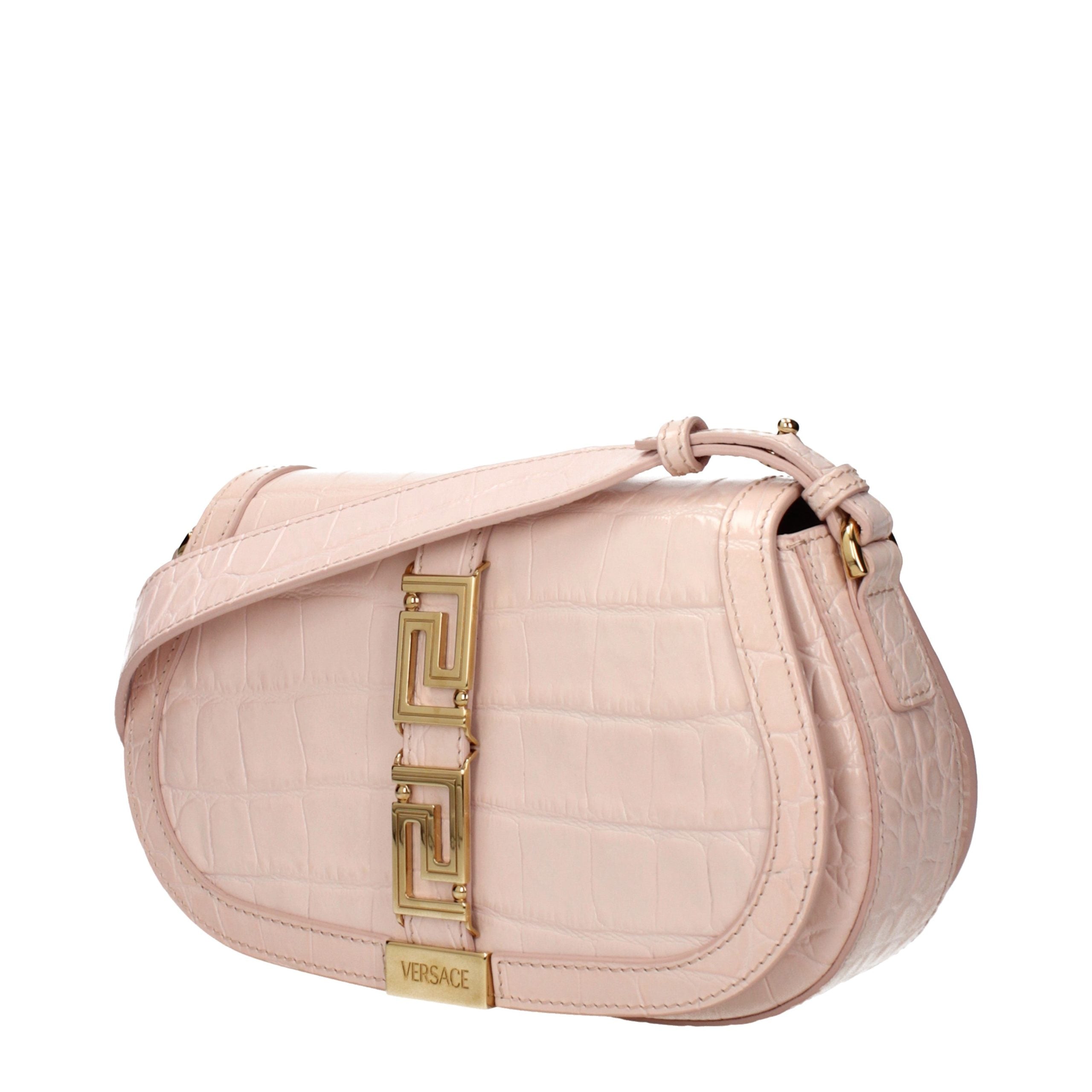 Pink Leather Shoulder Bag