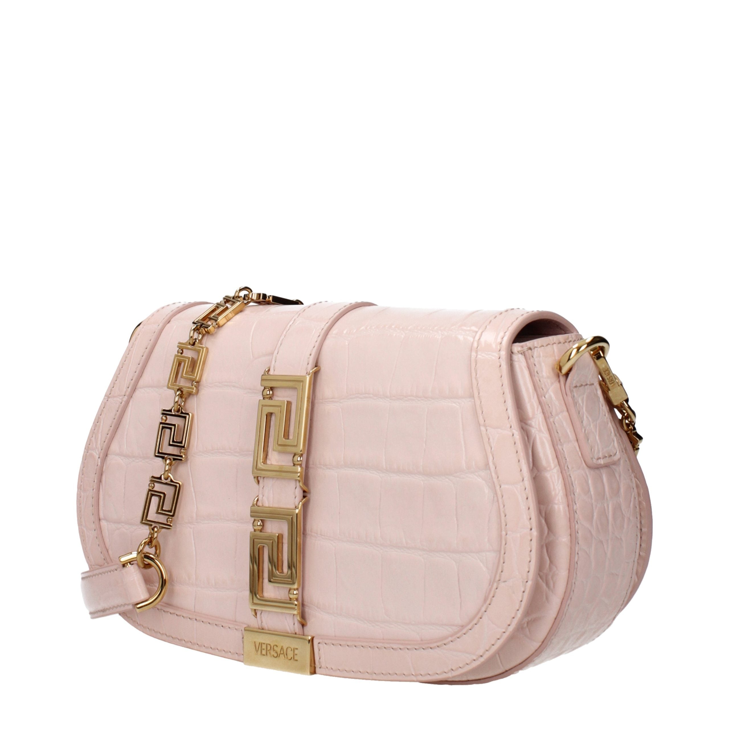Pink Leather Shoulder Bag